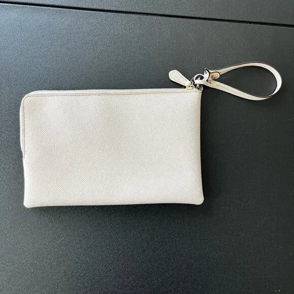 Coach Storypatch white and gold clutch wristlet bag - Picture 2 of 5